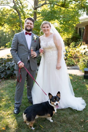 William and Jessica Knight, of Topsfield, recently got married. The couple had their marriage ceremony on what was described as a “beautiful fall day” with family and friends in attendance.