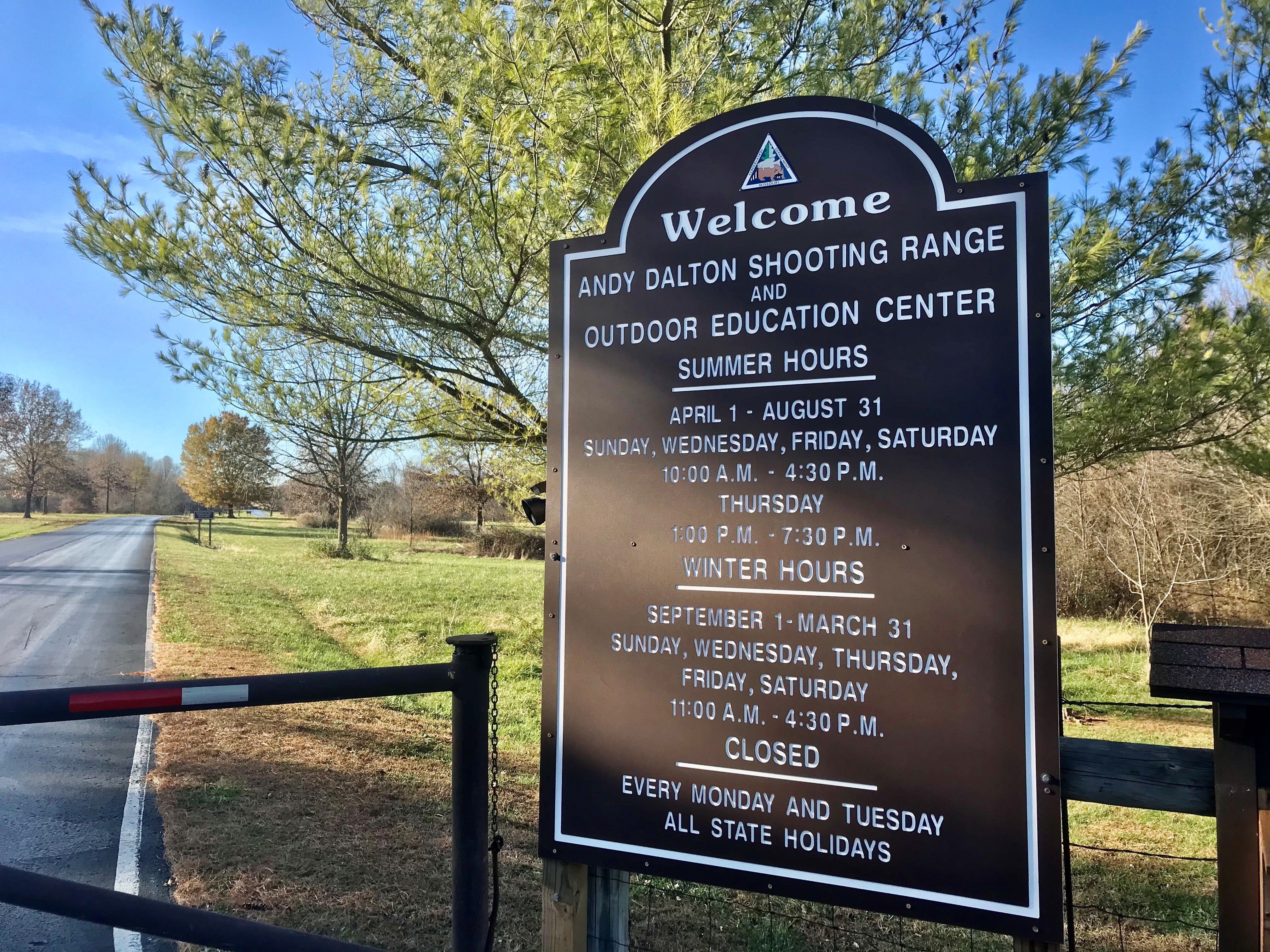 Who is Andy Dalton, the namesake of the shooting range near Ash Grove?