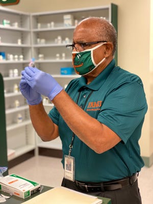 C.C. Cunningham, pharmacy manager at FAMU's Student Health Services Pharmacy