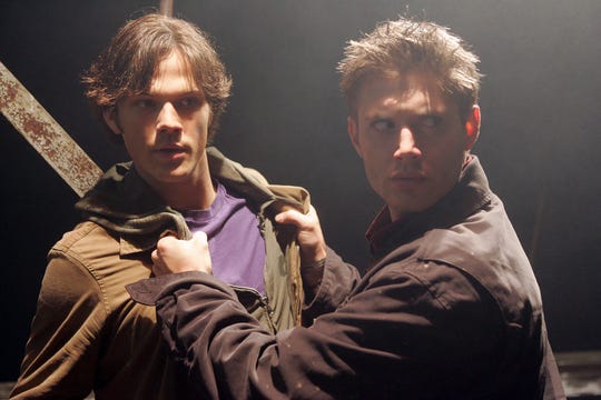Jared Padelecki (left) and Jensen Ackles star in the 2005 pilot episode of "Supernatural," which originally aired on the now-defunct WB network.