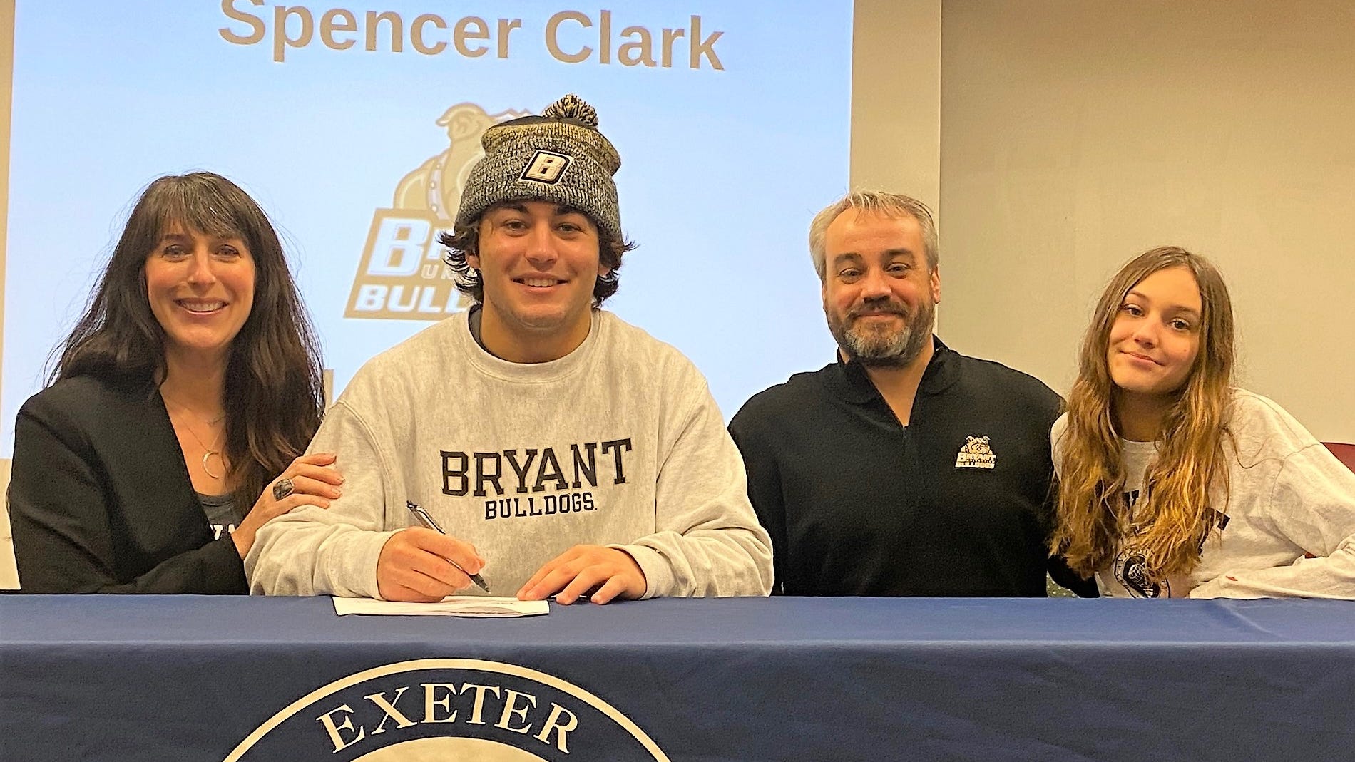 Exeter High's Spencer Clark signs with Bryant for lacrosse