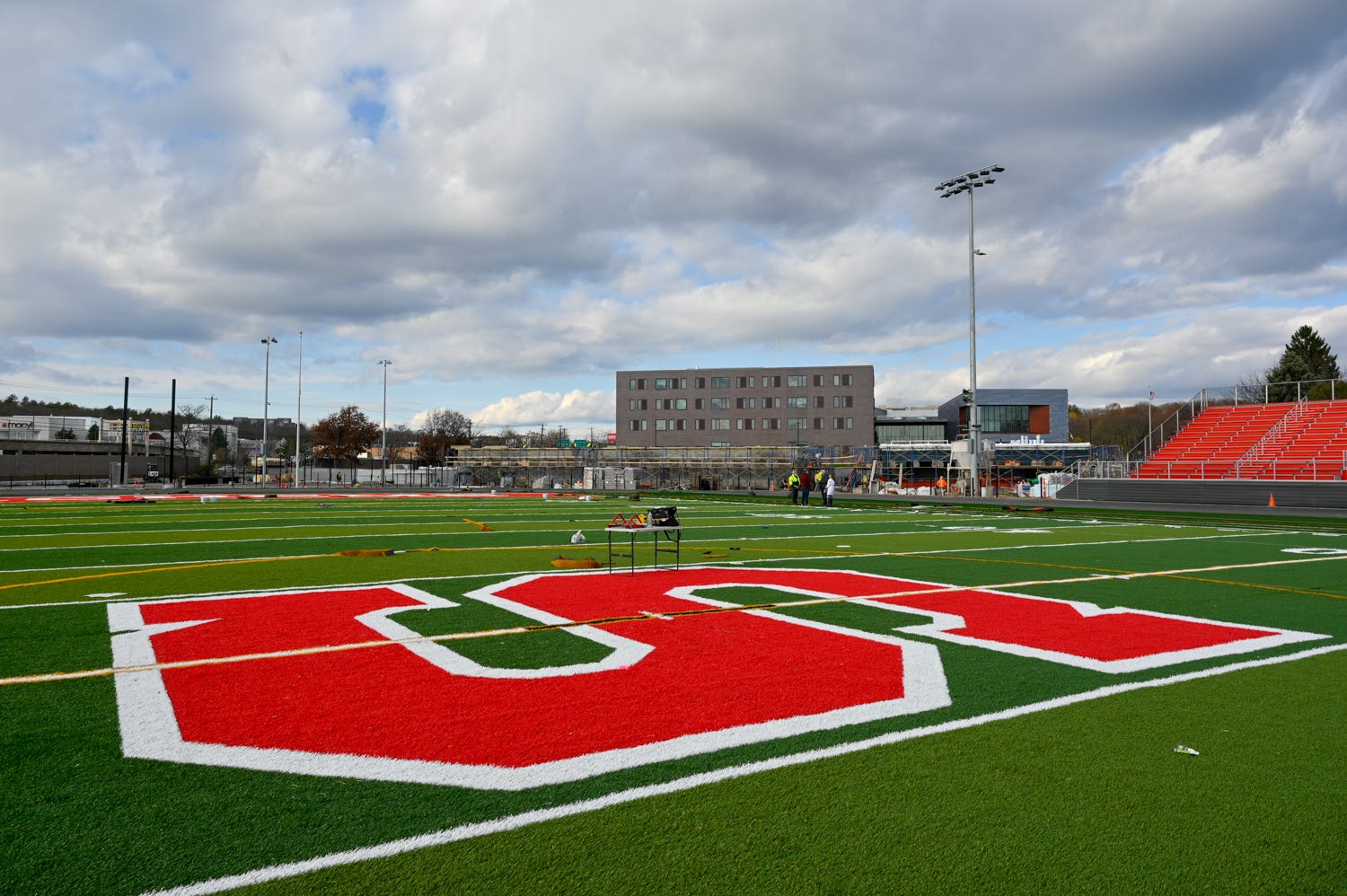 Saugus Middle-High School stadium making steady progress