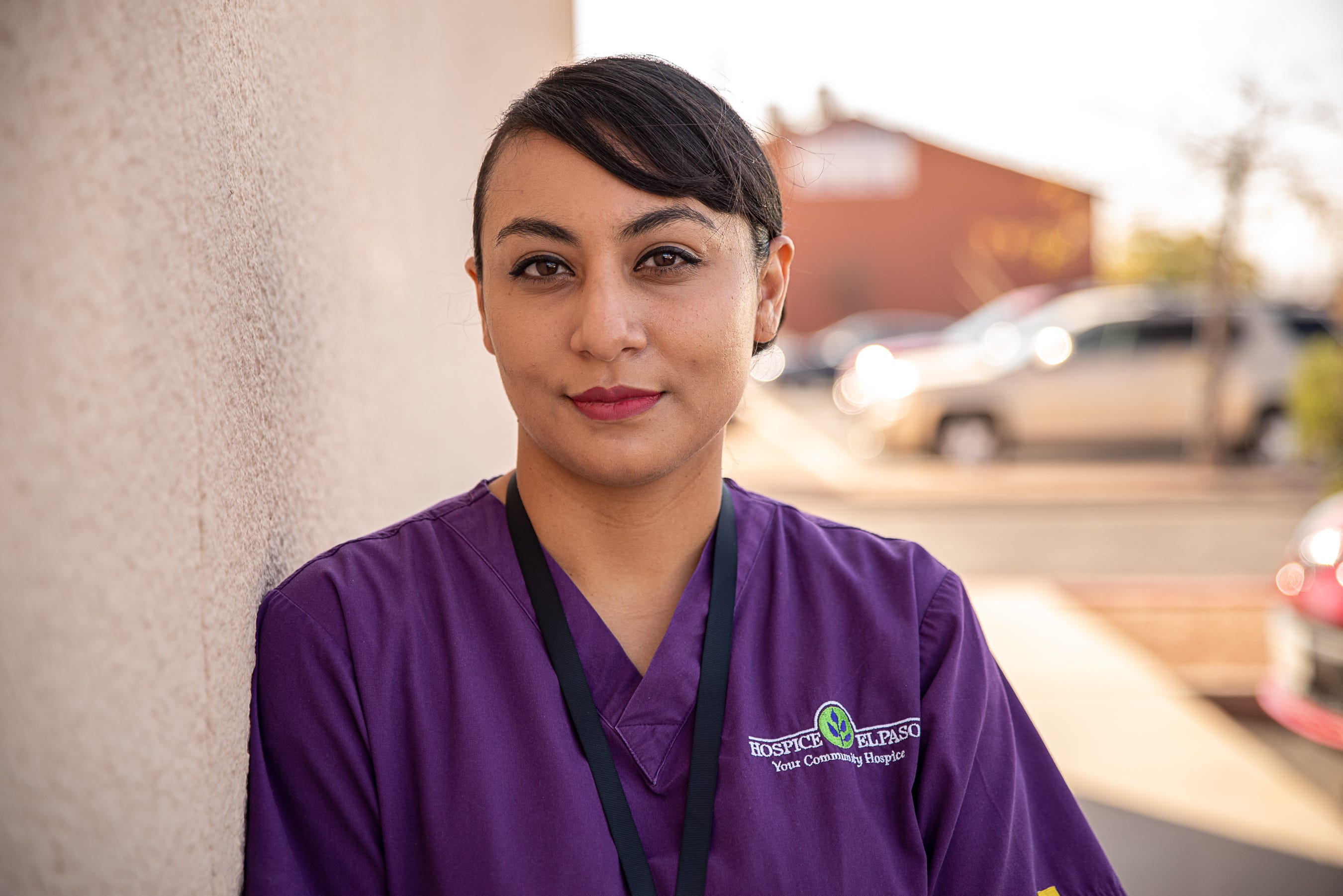 Yvette Perez is a social worker for Hospice El Paso. Nov. 18, 2020.