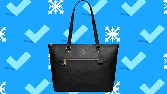 Large enough to carry a laptop or tablet, these tote bags from Coach Outlet are super stylish.