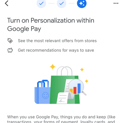 Google Pay's personalization