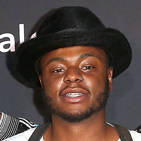 Bobby Brown Jr. arrives at the premiere screening 