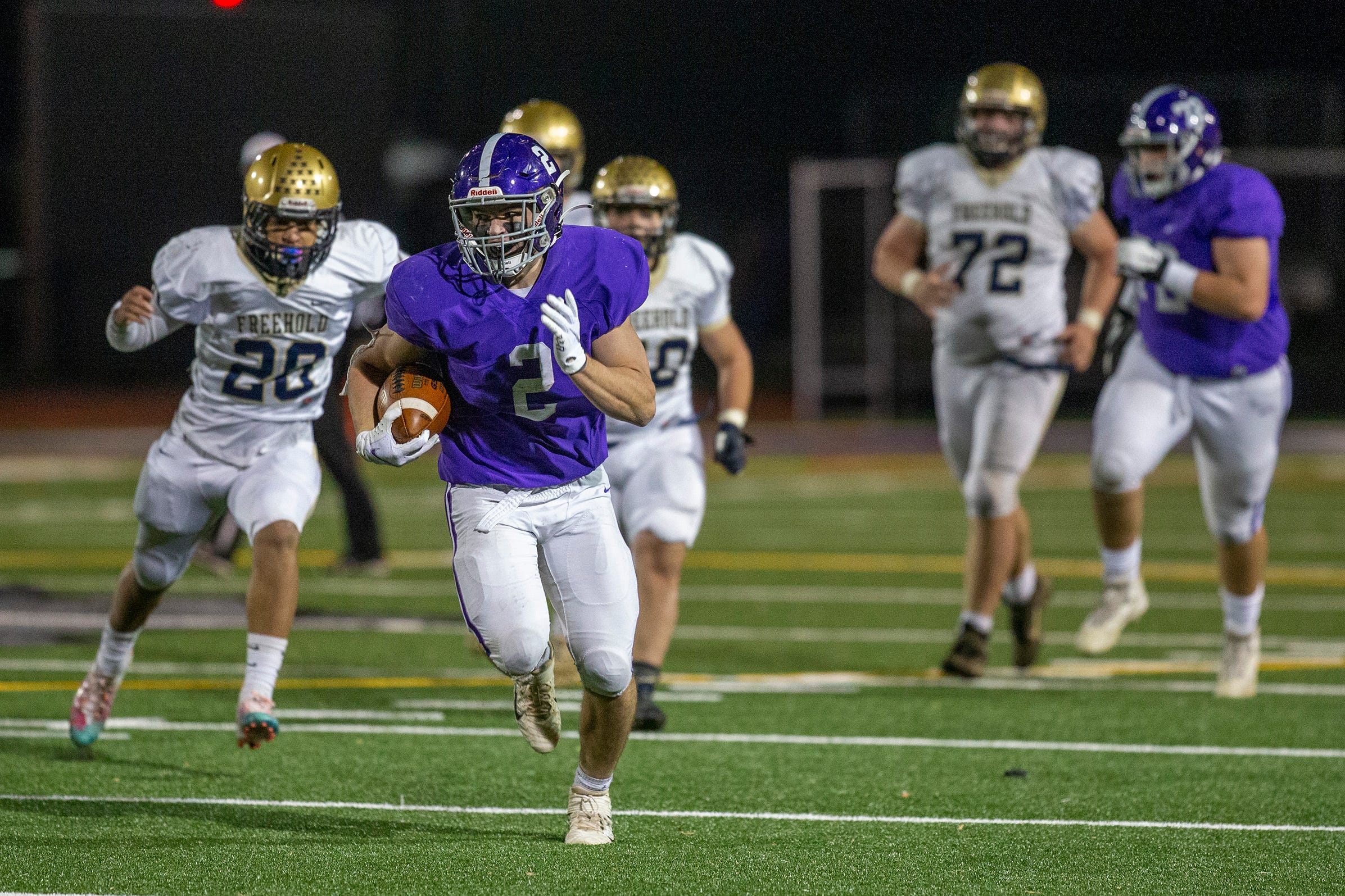 NJ football RumsonFair Haven closes out season with Schulte's 100th