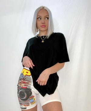 Paige Sechrist, the designer behind REMYGIRL reworks.