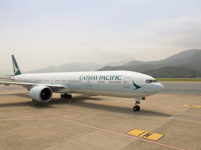Cathay Pacific 
is one of the participating airlines in the "Hello Hong Kong" campaign.
