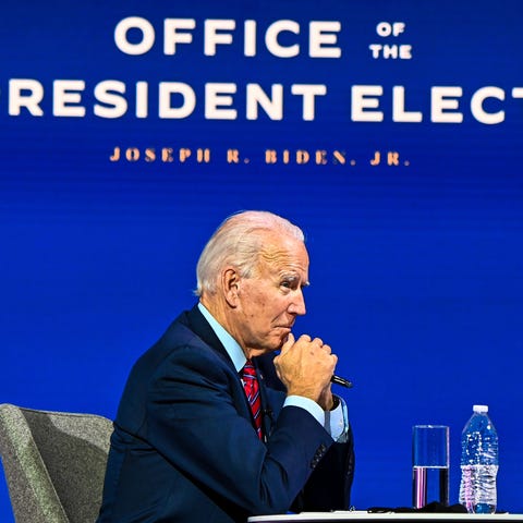 President-elect Joe Biden on Nov. 23, 2020, in Wil