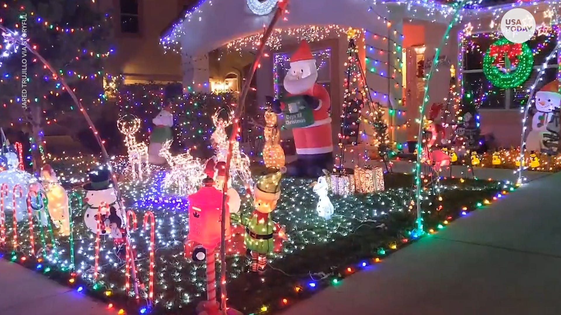 Christmas lights Man creates winter wonderland at New Mexico home