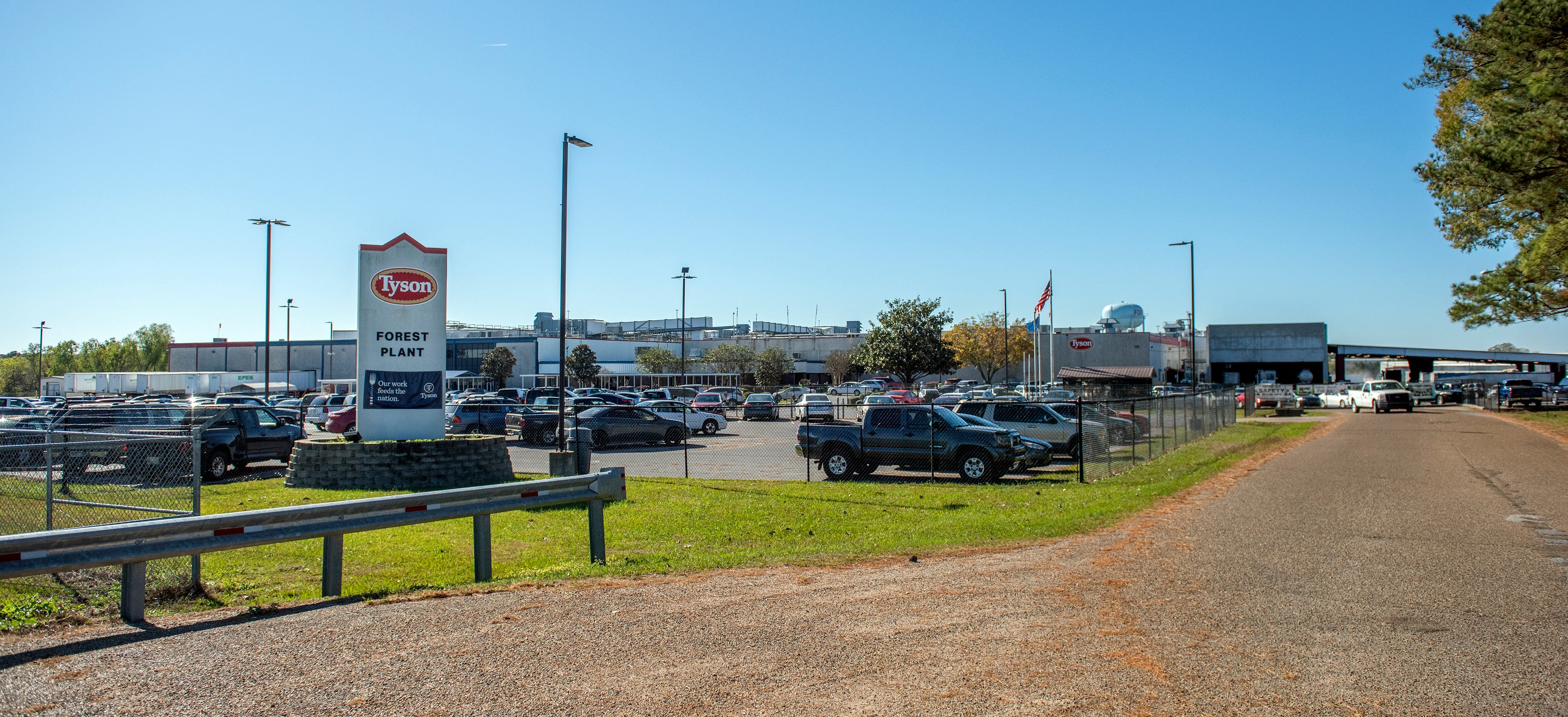 Tyson Foods, fotografiada el lunes 23 de noviembre del 2020, está ubicada en 1225 Jack Lee Dr., en  Forest, Miss.