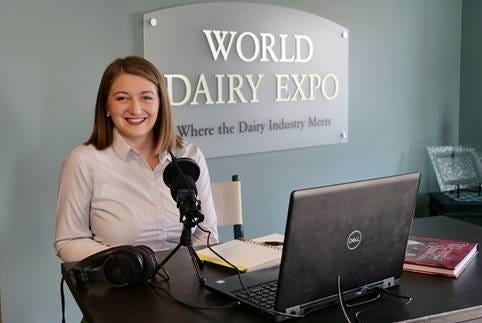 WDE Communications Manager, Katie Schmitt, hosts World Dairy Expo’s new podcast, The Dairy Show.