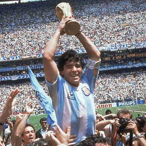Diego Maradona led Argentina to the 1986 World Cup