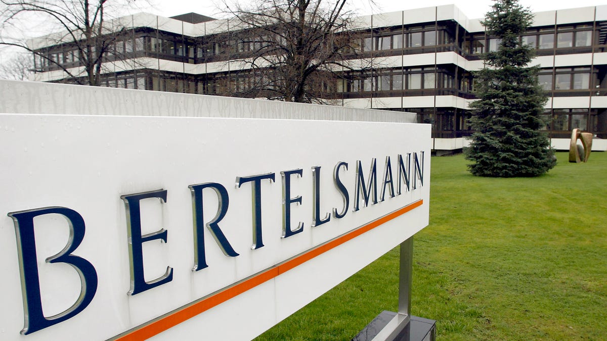 This March 13, 2003 file photo shows an exterior view of the German media giant Bertelsmann in Guetersloh, Germany. German media giant Bertelsmann said Wednesday that it is buying publisher Simon & Schuster from ViacomCBS for $2.17 billion in cash.