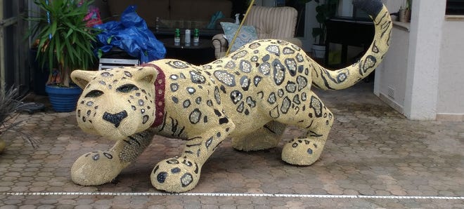 Fiberglass jaguar, aspect of 2006 fundraiser for charity, will get makeover Fiberglass jaguar, aspect of 2006 fundraiser for charity, will get makeover