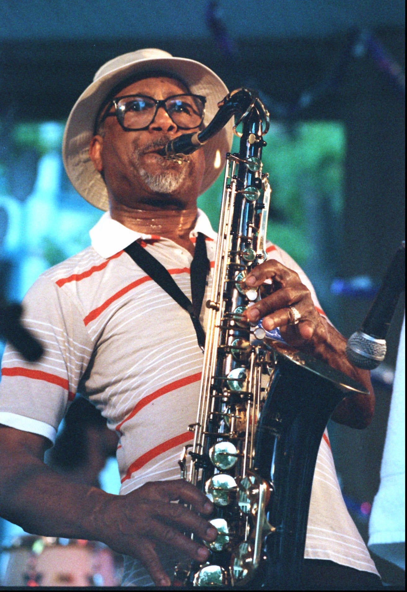 Herman Green performing during the 1995 Memphis Music & Heritage Festival.
