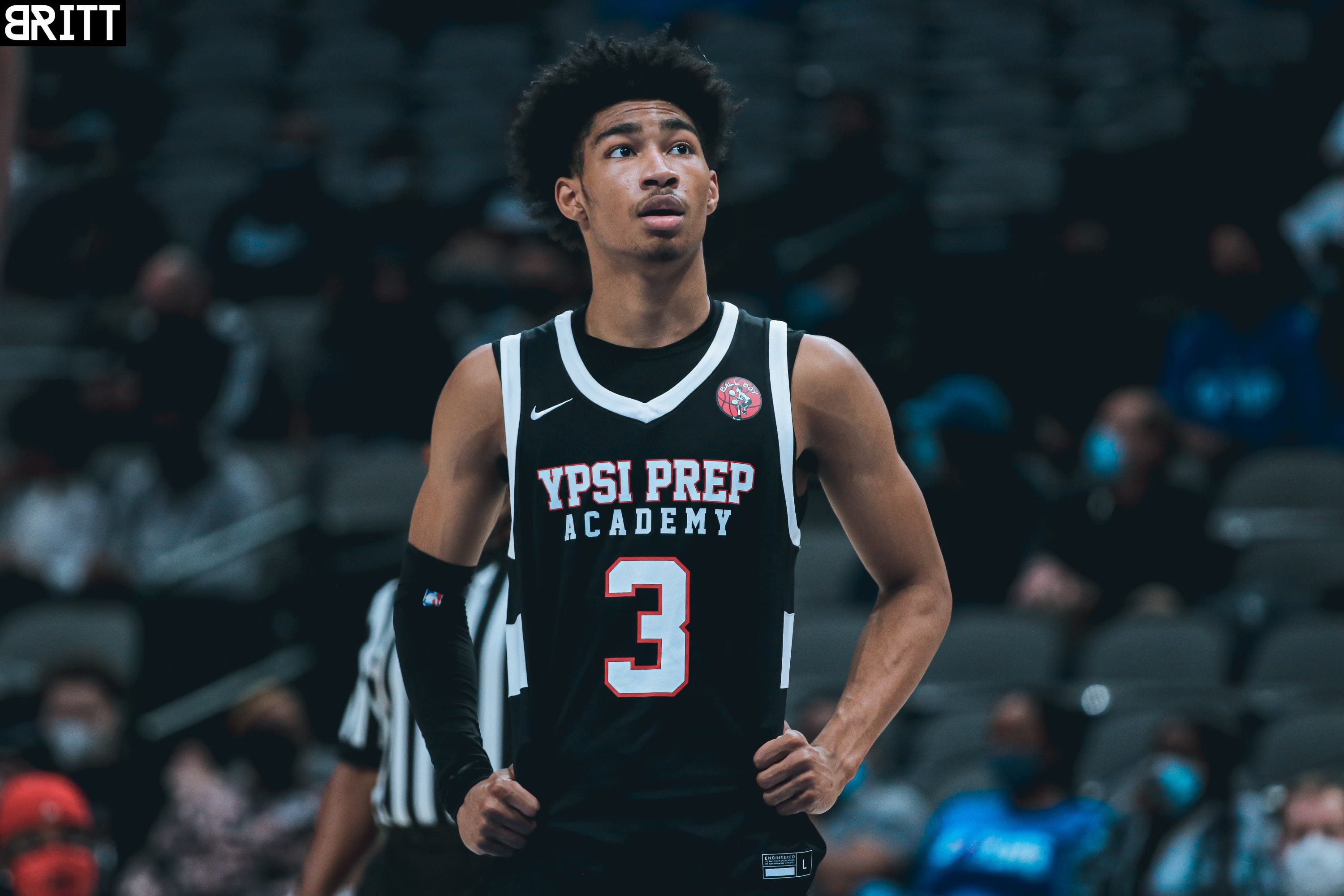 Michigan State basketball commit Jaden Akins in May all