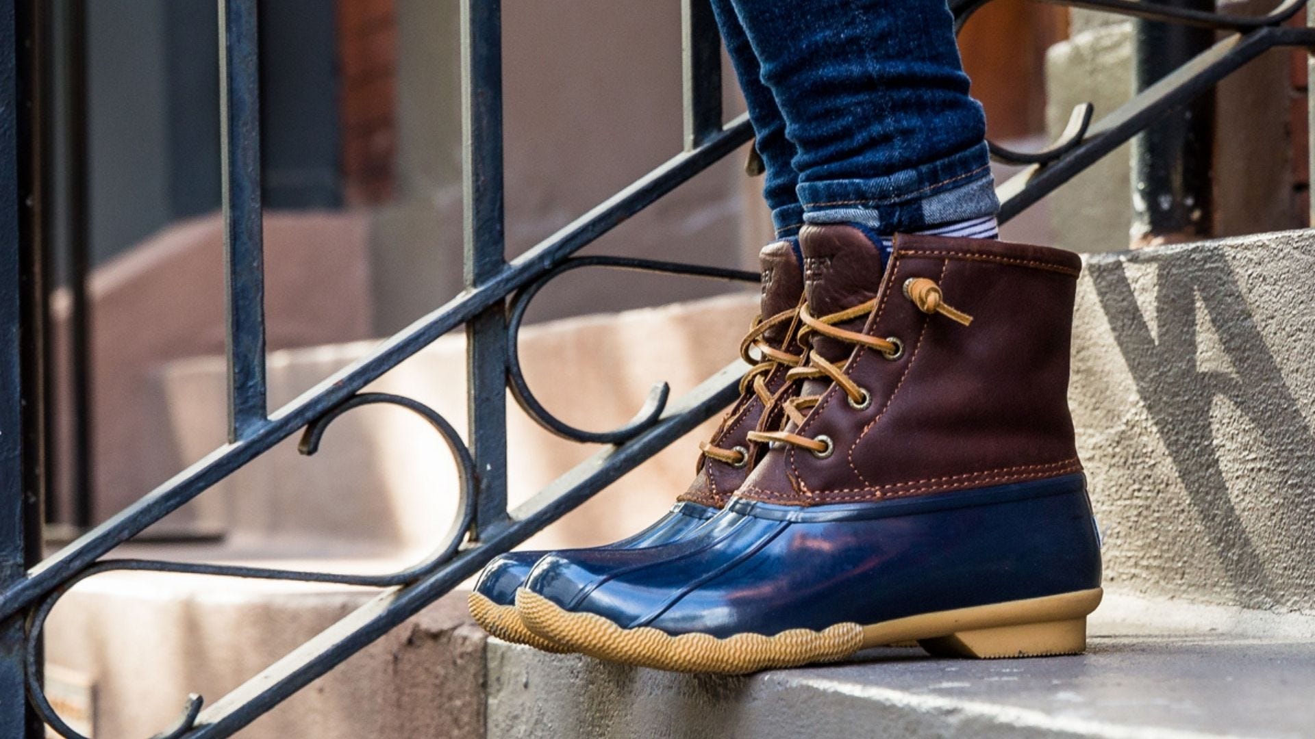 discounted sperry duck boots