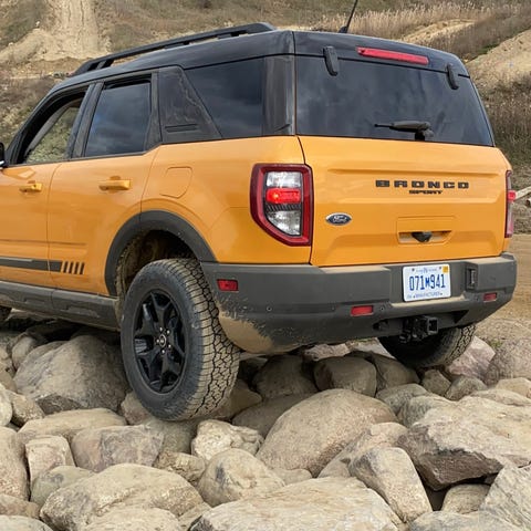 The 2021 Ford Bronco Sport has 8.1 inches of rear 