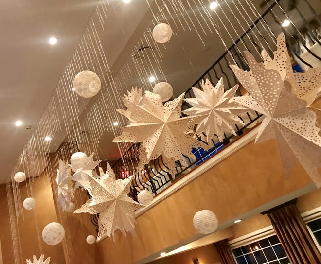 The holiday display at Andre's Lakeside Dining this year is called 'Winter Wonderland.'