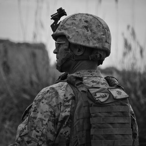 Frank Biggio in Helmand Province, Afghanistan in 2