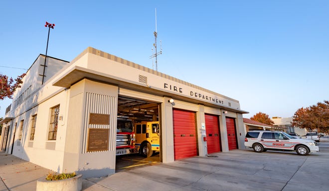 Porterville’s Fire Station has a new Art Deco look as nod to the historic architectural style of the 1936 fire station. The red engine bay doors, a tradition in the fire service, pair with red and silver fire engines purchased over the last three years. 