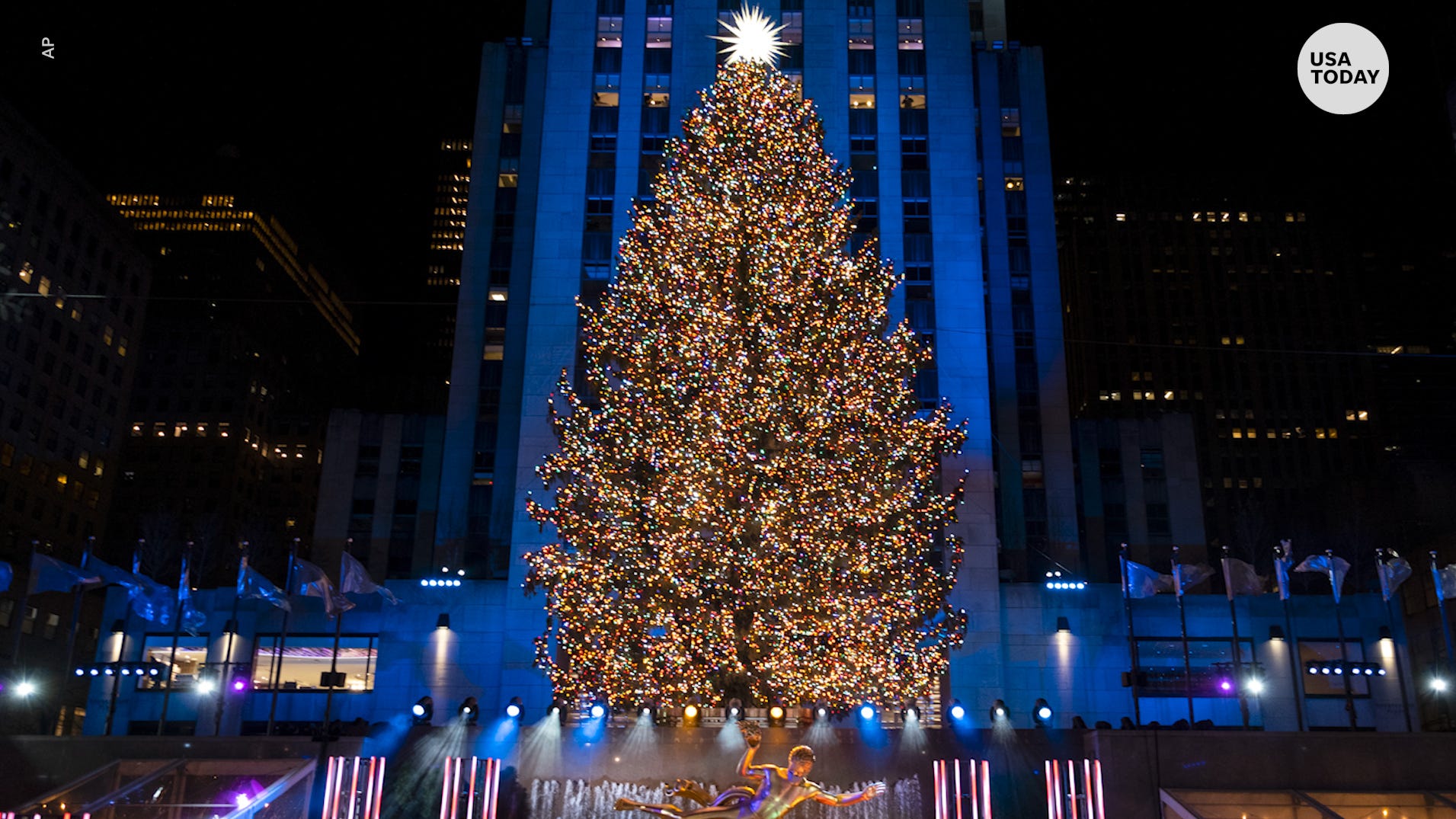 Rockefeller Center Christmas tree dazzles at lighting ceremony