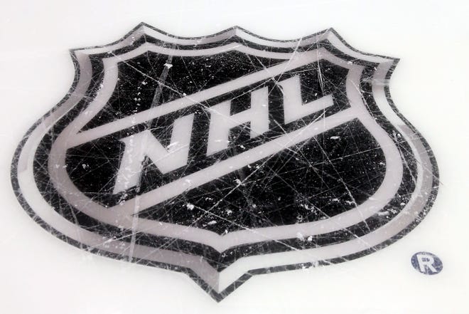 A general view of the NHL logo.