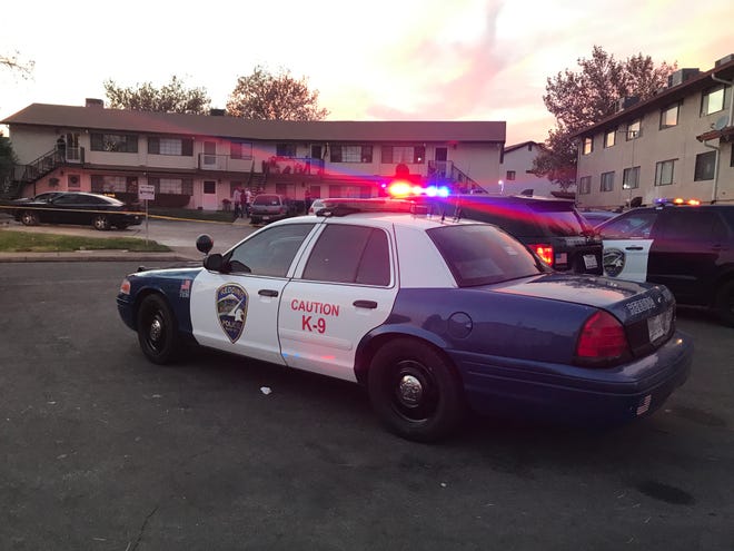 Redding police arrested a 23-year-old Redding man who they said fired shots into an apartment building on Bundy Court on Thursday afternoon.