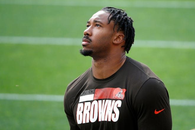“I lost my smell for almost two weeks, had the body aches, headaches, my eyes were hurting, coughing, sneezing, fever,” Myles Garrett said. "I was in pain.”