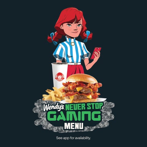 Wendy's has a limited Never Stop Gaming menu with 