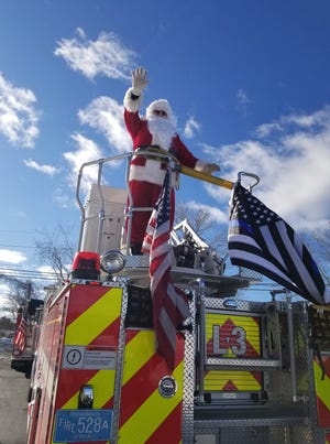 The Sutton Fire Department's Santa Run started Sunday, Dec. 6, 2020, in the town center and will continue in Manchaug Sunday, Dec. 13, 2020, at 1 p.m.; and Wilkinsonville Sunday, Dec. 20, 2020, at 1 p.m.