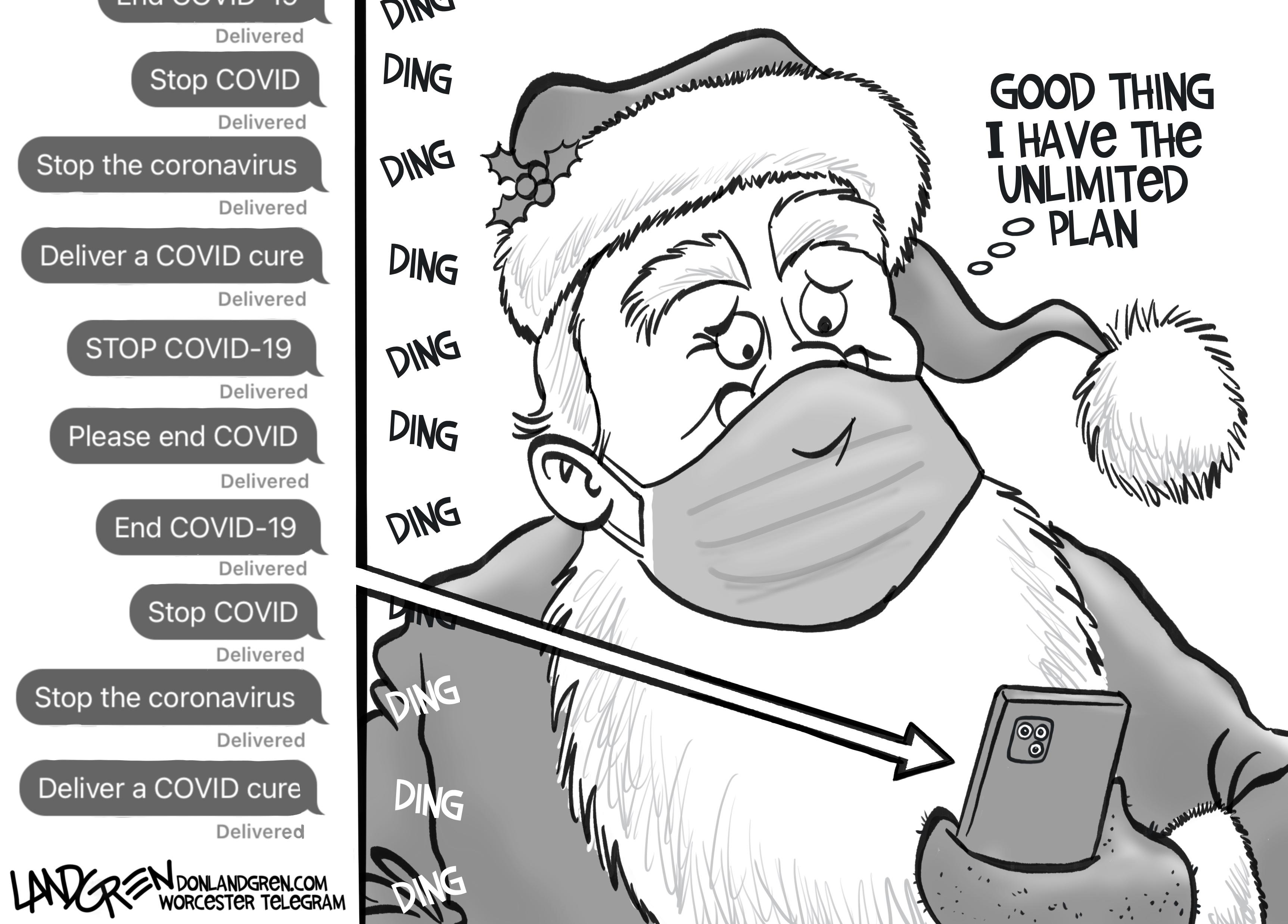 Wednesday Cartoon: More distance learning for a Covid Christmas Wednesday Cartoon: More distance learning for a Covid Christmas