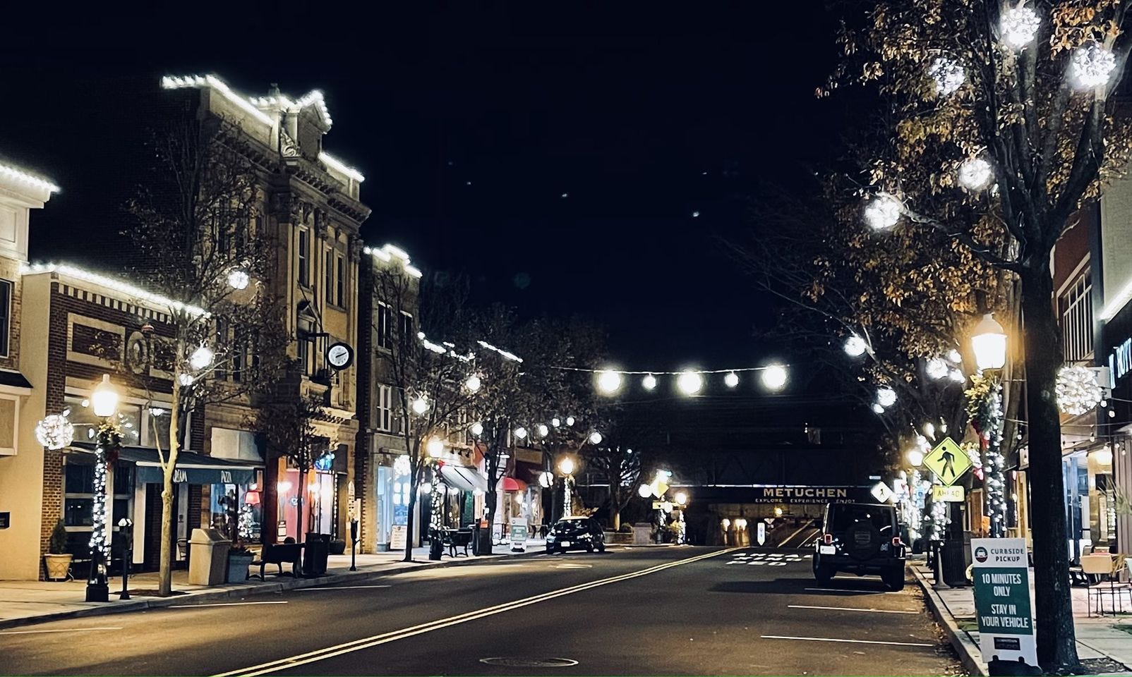 Metuchen NJ holiday light display brightens season downtown