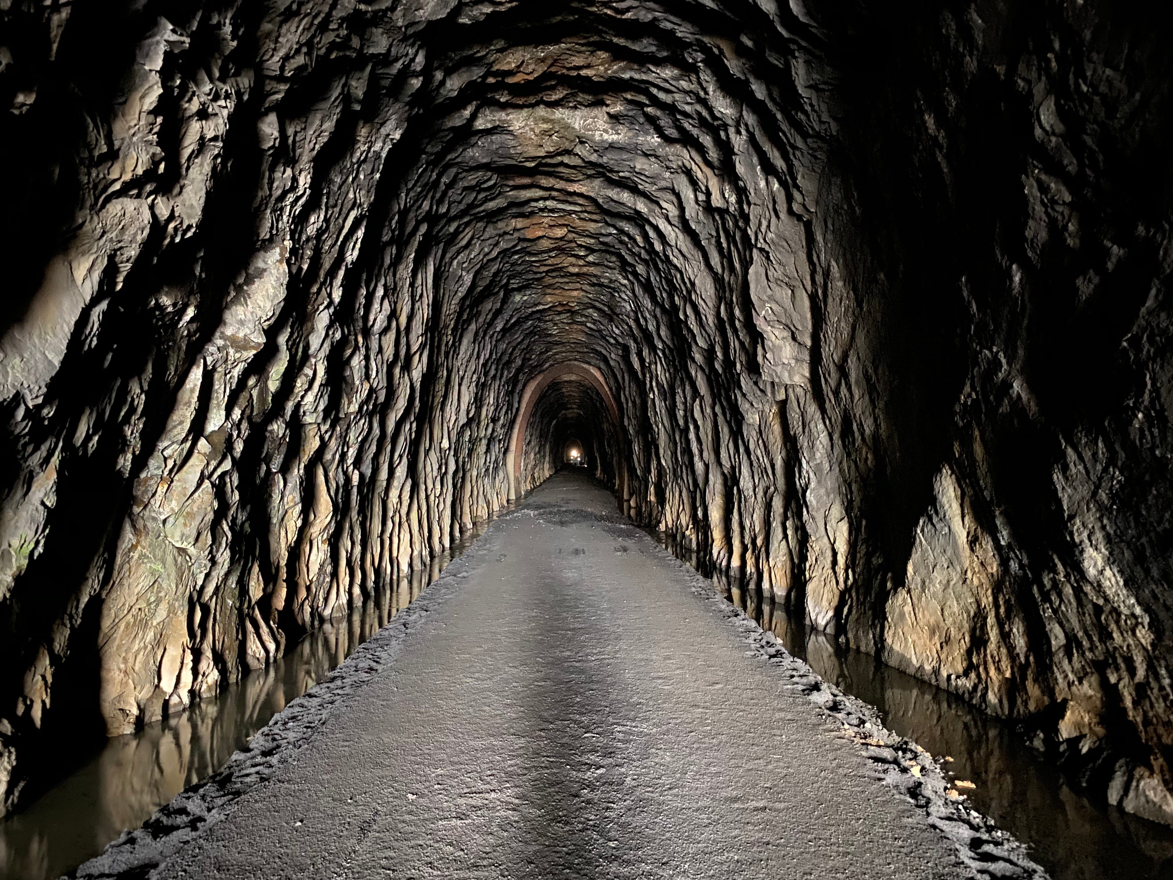 Blue Ridge Tunnel allows visitors to travel under Afton Mountain