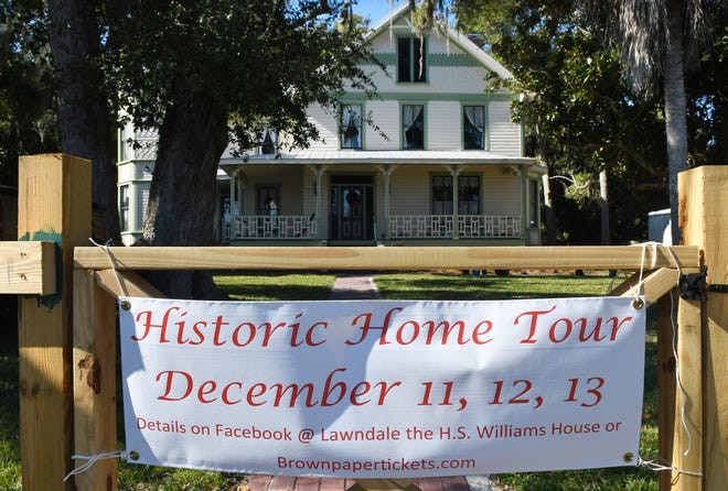 The Historic Homes Tour of December 11,12, and 13th, includes Lawndale, the historic Hiram Smith Williams house on 1219 Rockledge Drive is currently being restored to become a museum.