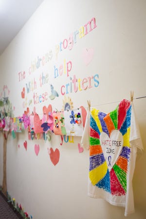 Survivor artwork, such as the Clothesline Project pictured here, is one way Peaceful Paths promotes healing and empowerment.