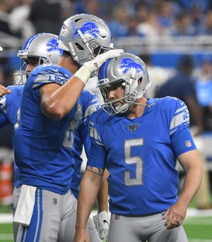 Penendang Lions Matt Prater sudah memegang rekor NFL dengan tujuan lapangan 64 yard, tetapi tidak mendapatkan kesempatan untuk mencoba 65 yard Minggu lalu di Chicago.