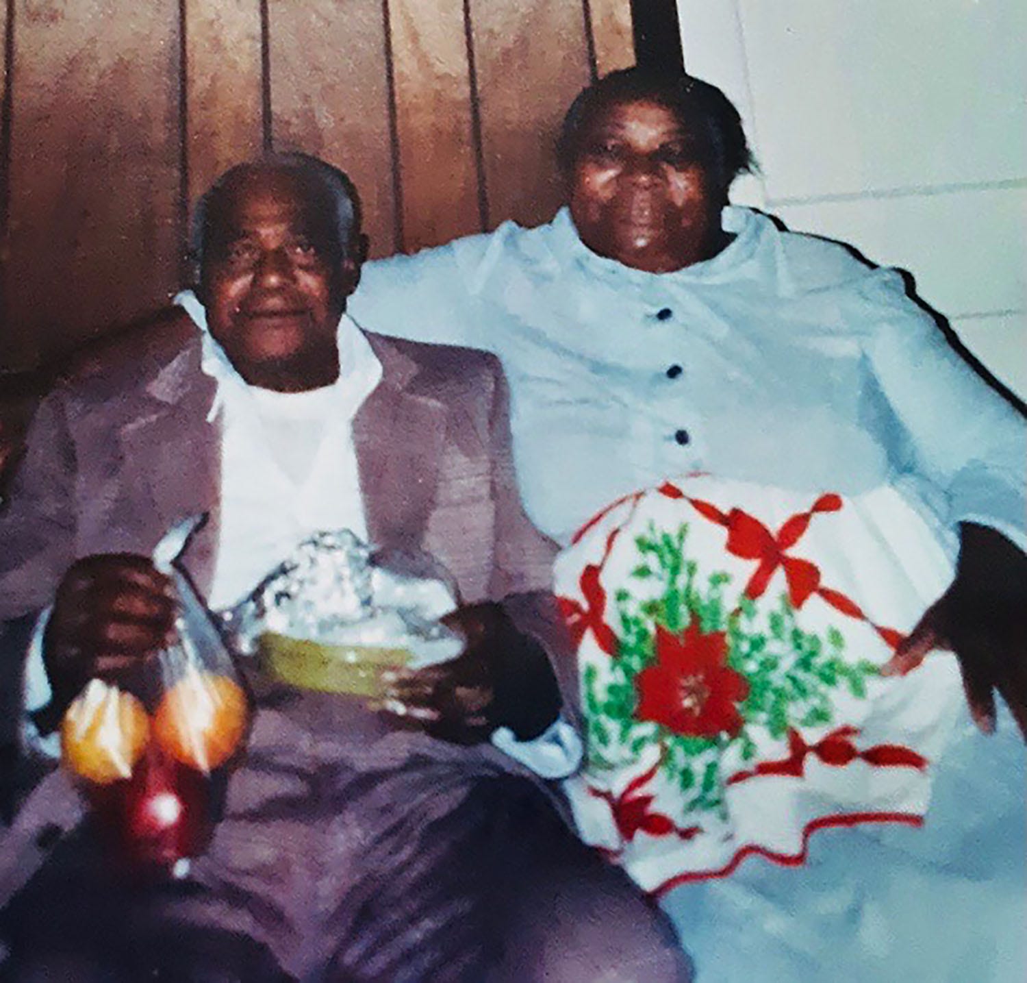 Orelious Pinkney, left, and his wife, Ruth, in this undated family photo. They are the grandparents of James E. Causey.