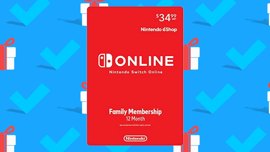 nintendo switch online subscription gift card