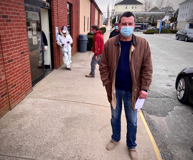 Arthur Melo of New Bedford said he stopped by to be tested for COVID-19 at SSTAR's South Main Street site in Fall River so that he can visit his parents in Portugal.