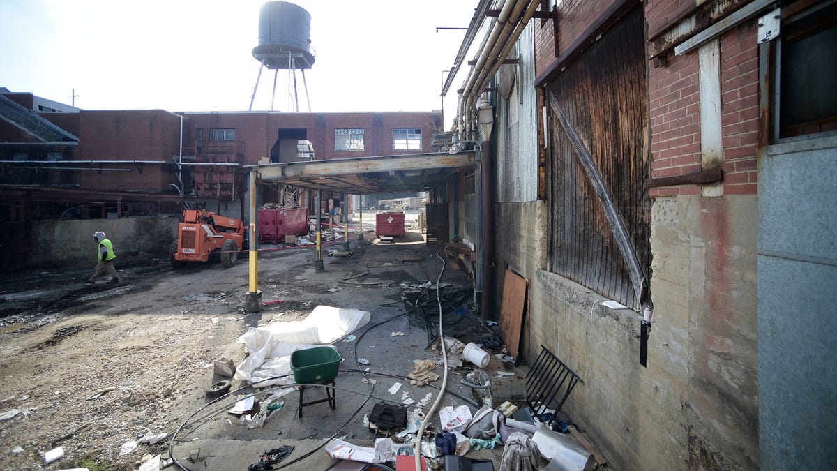 Go inside the old Lay meat packing plant downtown