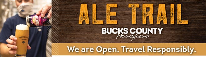A digital billboard highlights Bucks County as a tourist designation for those wishing to visit the breweries. The ad was crafted before Governor Tom Wolf issued an order closing all bars and restaurants from Dec. 12 to Jan. 4 due to the pandemic.
