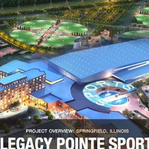 A rendering of a possible sports complex at the Le