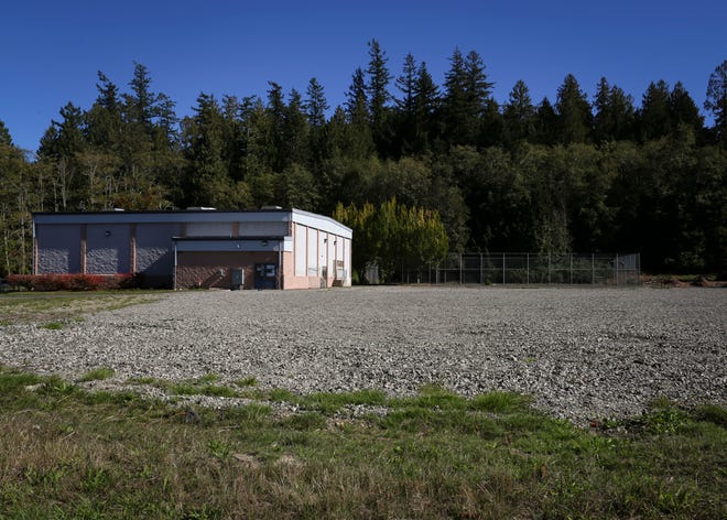 The old Seabeck Elementary School's gym remains after the rest of the school was torn down. It was used as a community center, but it will find new life as pickleball courts.