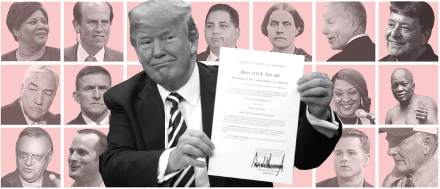 The people Trump has pardoned range from a women's suffrage leader to service members charged with murder to his ex-national security adviser who pleaded guilty to lying to the FBI.
