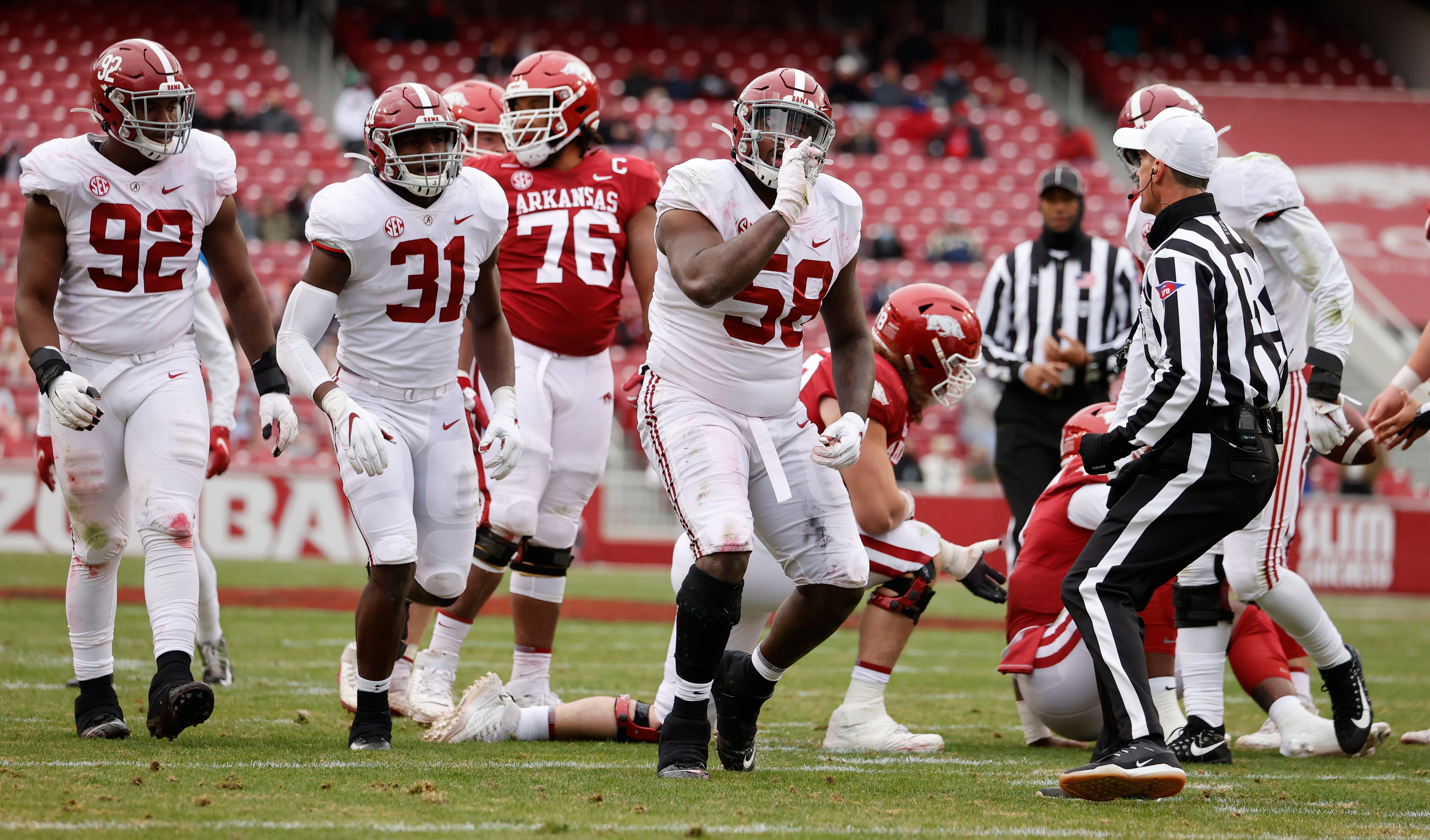 SEC Championship Alabama vs. UF Gators football officiating crew