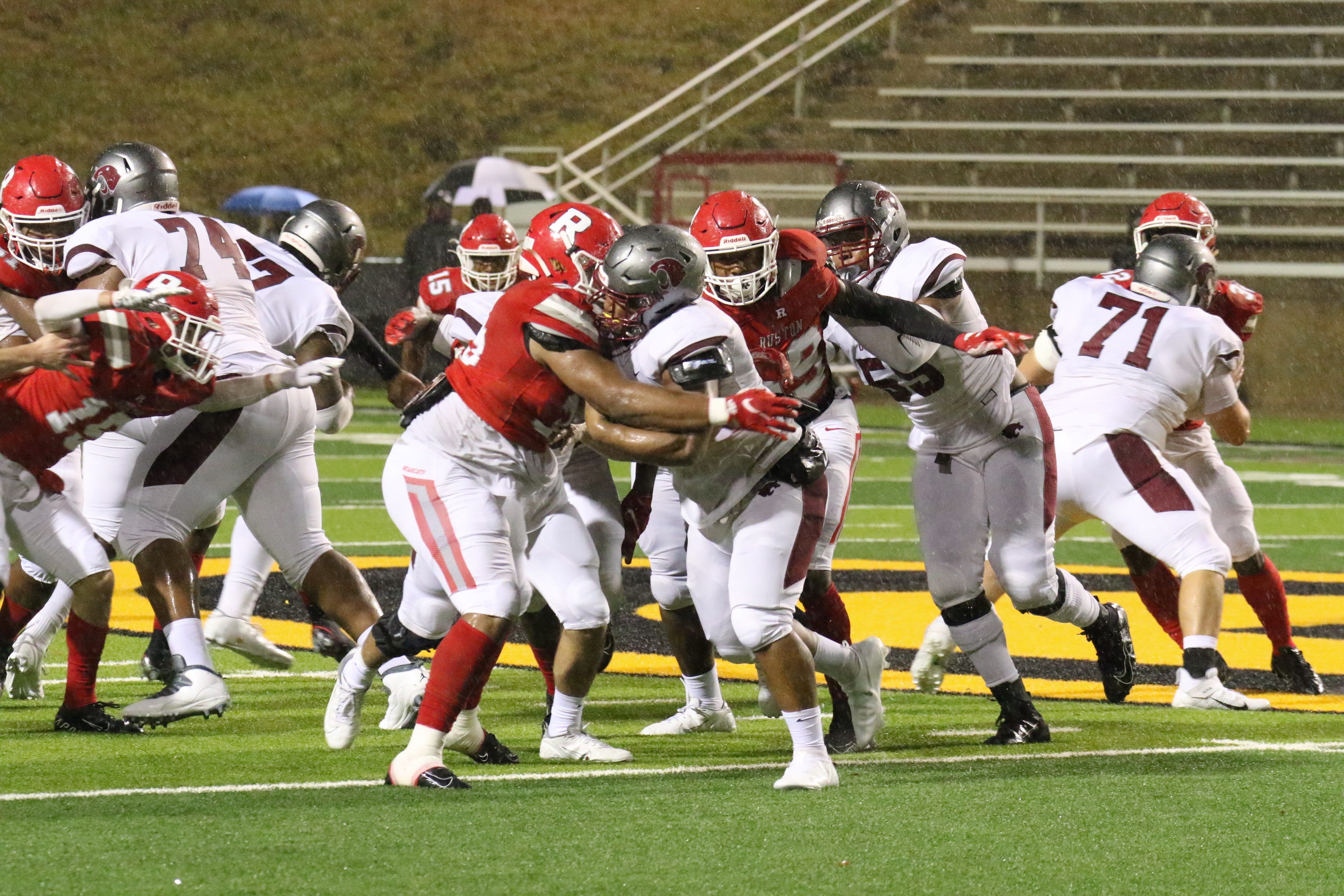 Ruston stumbles to Destrehan in rainsoaked 5A state quarterfinals