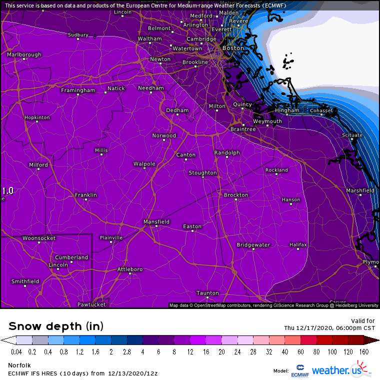 Brockton weather Nor'easter could bring a foot of snow this week